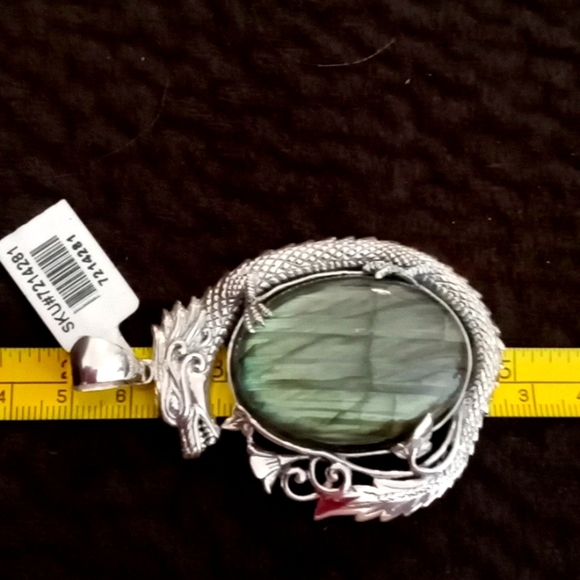 BALI LEGACY MALAGASY LABRADORITE DRAGON PENDENT - Picture 5 of 7